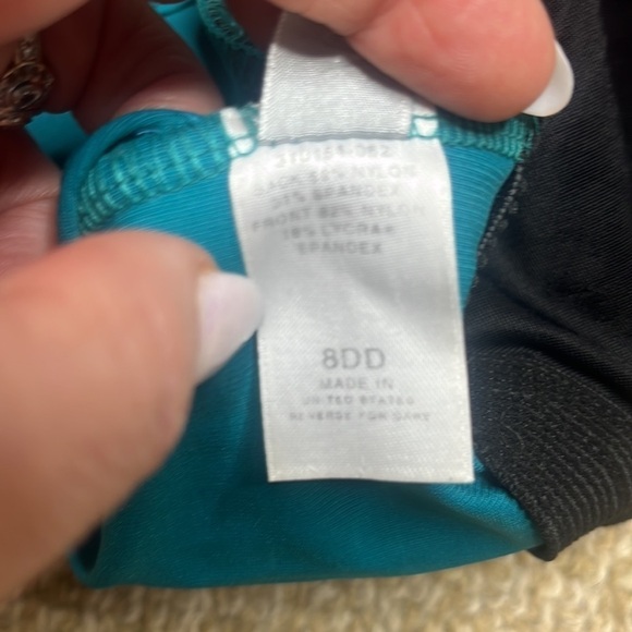 Magicsuit Studmuffin Lauren swimsuit in turquoise green - Picture 11 of 12